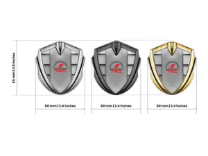Toyota Car Badge Racing Design Glossy Finish